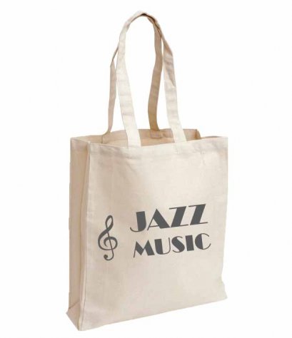 กระเป๋าผ้าพิมพ์ลาย Jazz music bag